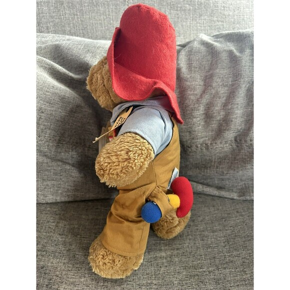 Paddington Bear Craftsman Series 15 Inch Plush Work Shirt Overalls Hammer 1995 - Picture 4 of 7